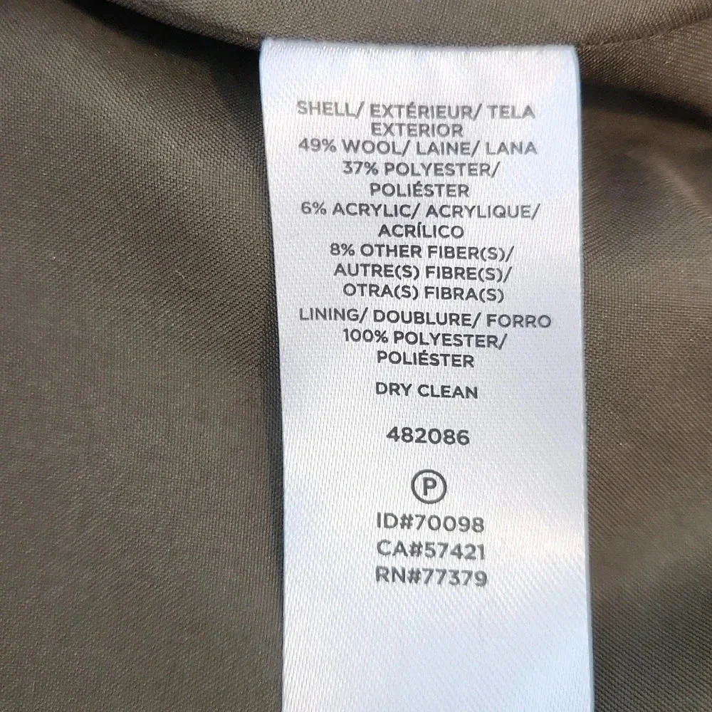 ||ANN TAYLOR|| wool skirt, Sz 2, Army Green, Knee Length